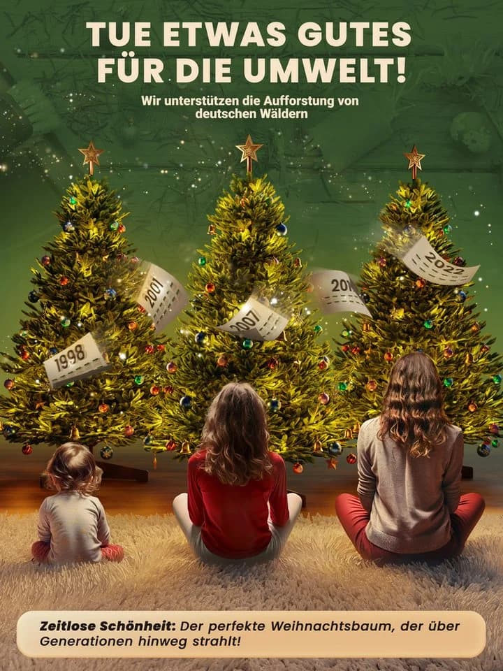 ArtiTree Künstlicher Weihnachtsbaum Nordfichte Premium Naturgetreu - Bild 5
