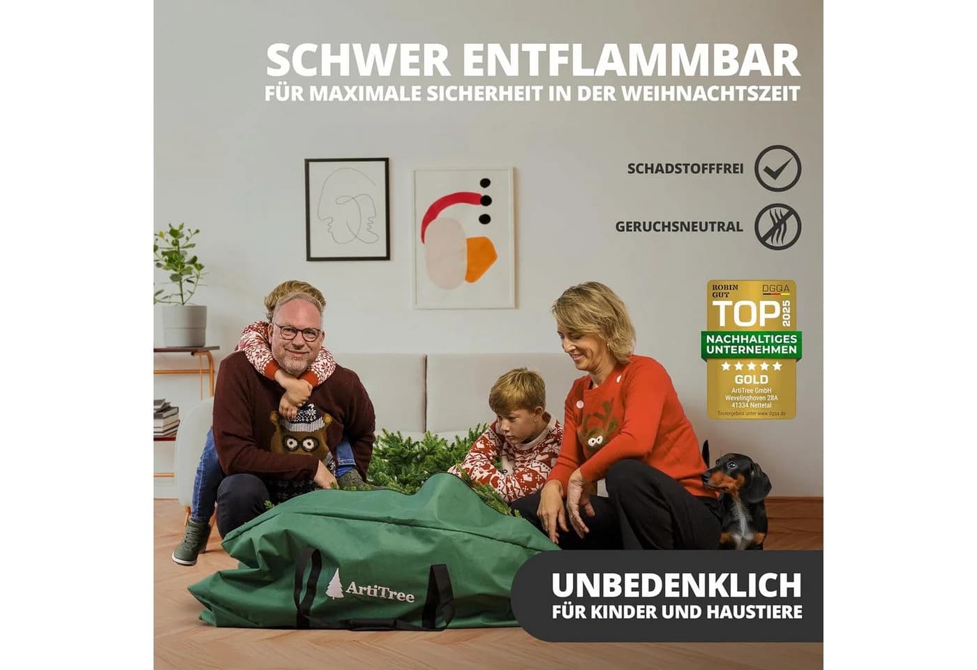 ArtiTree Künstlicher Weihnachtsbaum Nordmanntanne Premium - Bild 5