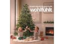 ArtiTree Weihnachtsbaumrock Plüsch Weiß mit Klettverschluss Bild 5