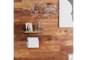Holz Lichter Toilettenpapierhalter mit Ablage & Feuchttücherbox Holz Metall Bild 5
