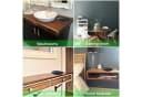 Holz Lichter Dekoschale Oval Organizer Schlüssel & Schmuckablage Schwarz Matt Bild 5