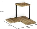 Holz Lichter Eckregal Zickzack Holz Platzsparendes Wandregal Bild 3