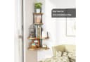 Holz Lichter Eckregal Zickzack Holz Platzsparendes Wandregal Bild 5