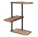 Holz Lichter Wandregal Eckregal Zickzack Holz Platzsparendes Wandregal Bild 2
