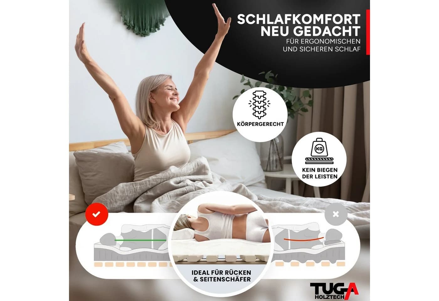 TUGA-Holztech Rollrost Buchen-Massivholz - Bild 4