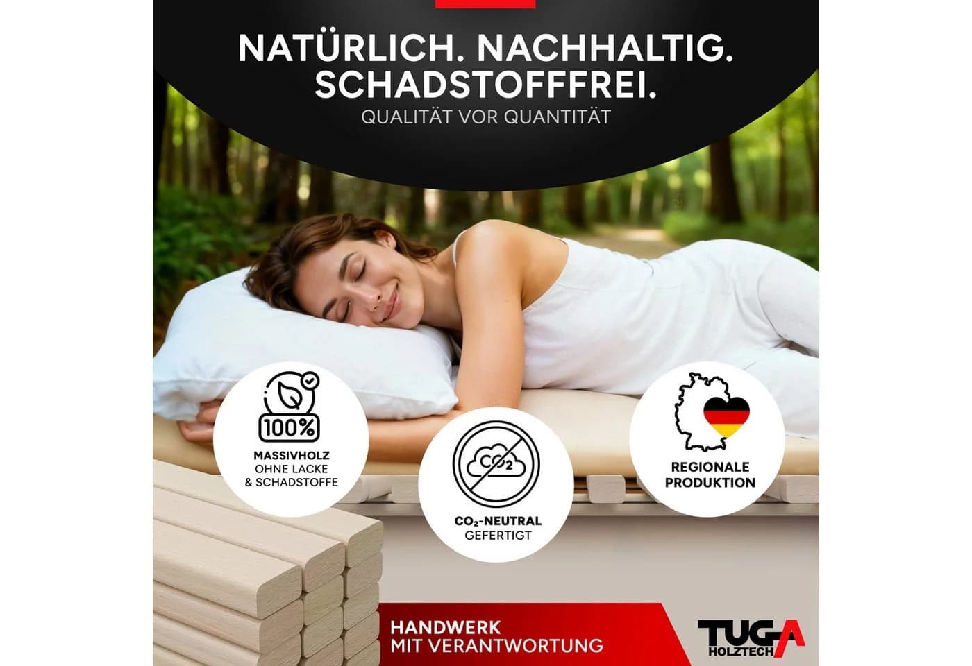 TUGA-Holztech Rollrost Buchen-Massivholz - Bild 5