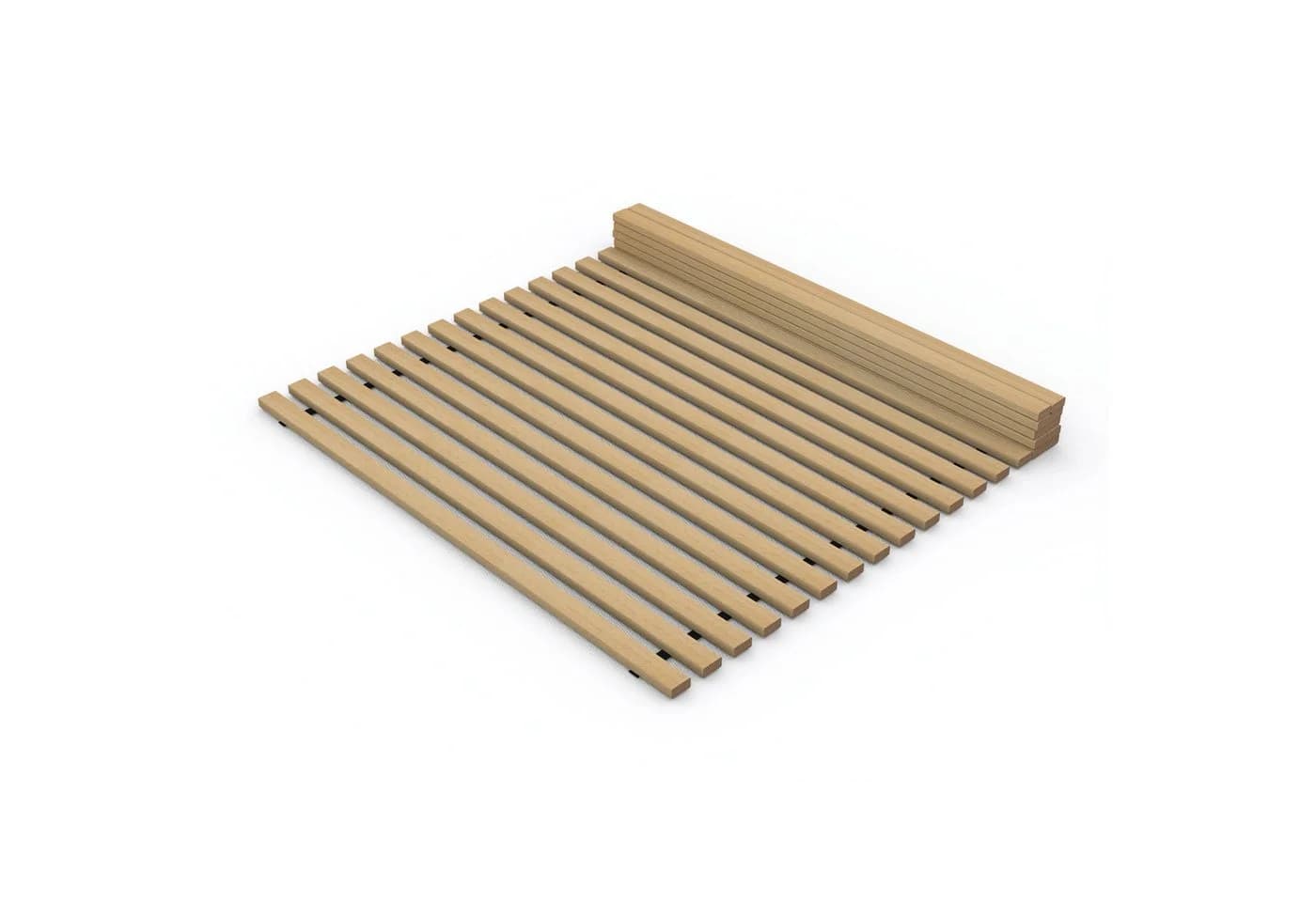 TUGA-Holztech Stabiler Massivholz Rollrost 140x200 cm