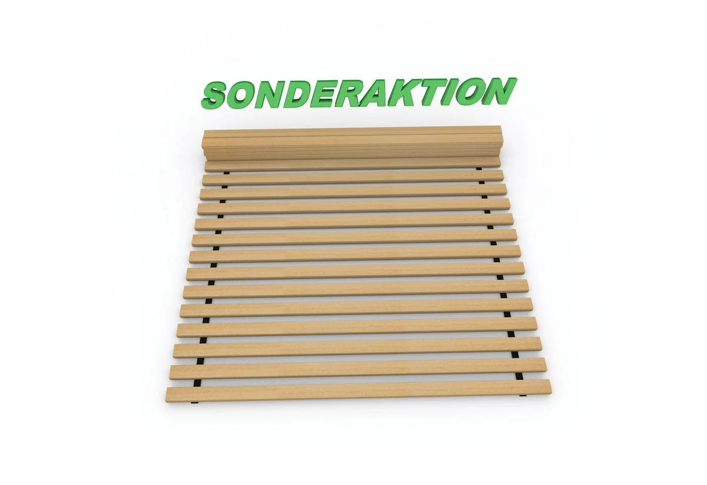 TUGA-Holztech Stabiler Massivholz Rollrost 140x200 cm - Bild 2