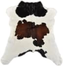 KUHFELL online & NOMAD Fellteppich KALBFELL MINI Braun Weiss Tricolor Bild 5