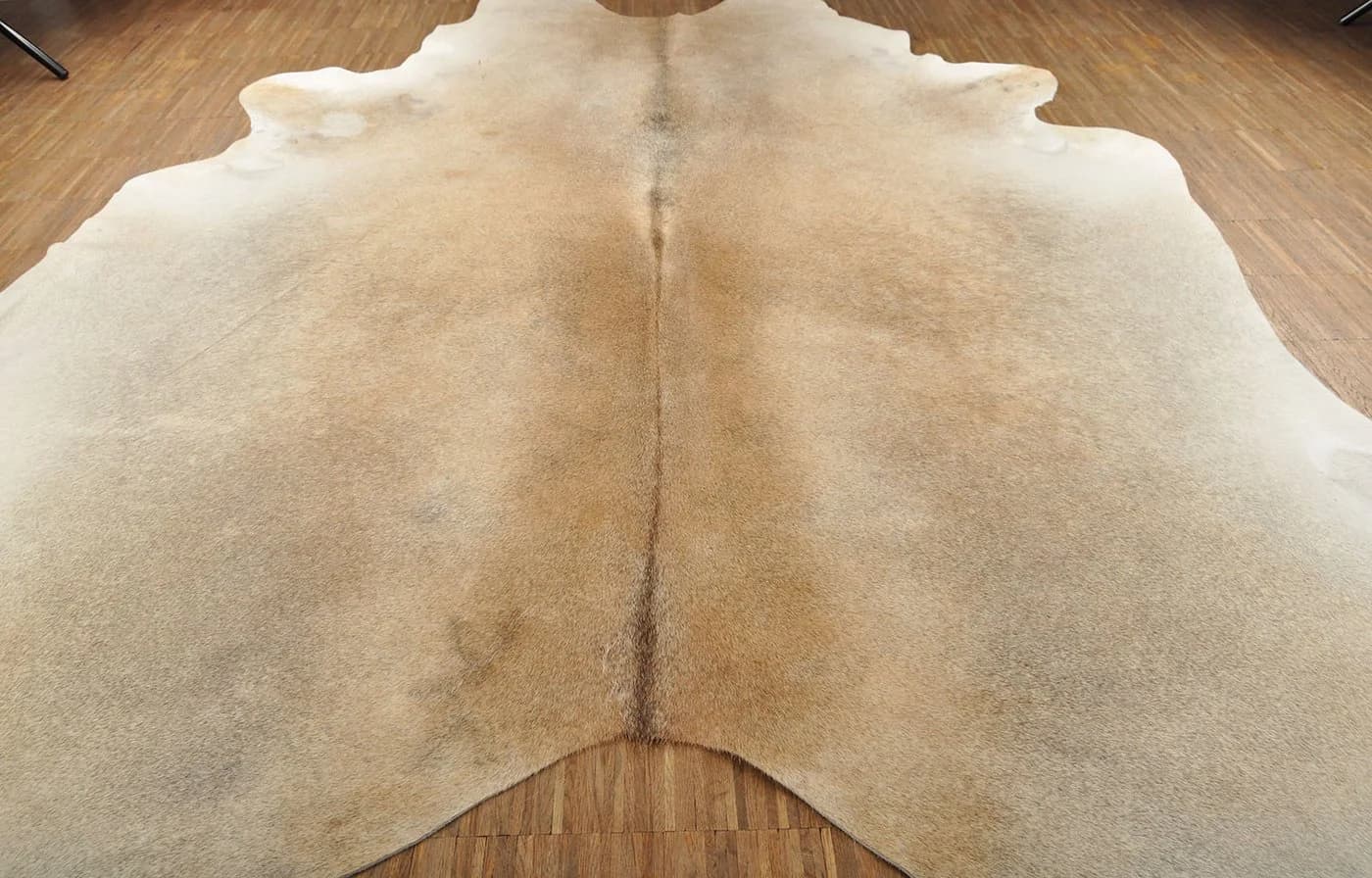 KUHFELL online & NOMAD Fellteppich Rinderfell Beige Grau XXL - Bild 4