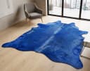 KUHFELL online & NOMAD Fellteppich Stierfell Blau Bild 2