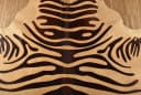 KUHFELL online & NOMAD Fellteppich Kuhfell creme weiß mit Zebra Print Bild 4