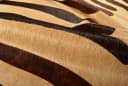 KUHFELL online & NOMAD Fellteppich Kuhfell creme weiß mit Zebra Print Bild 5