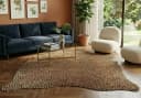 KUHFELL online & NOMAD Fellteppich Leoparden-Optik Braun Schwarz Beige Bild 2
