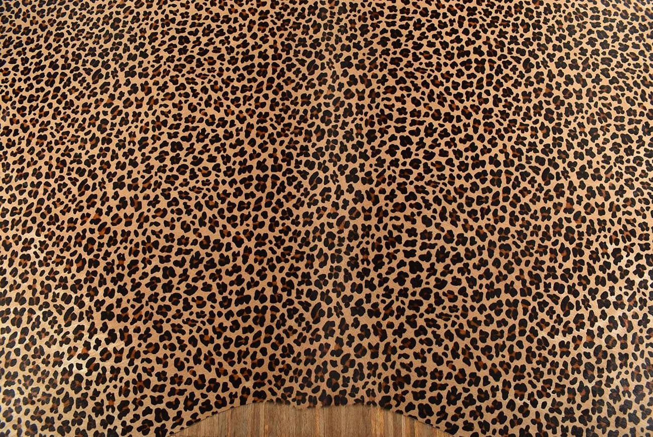 KUHFELL online & NOMAD Fellteppich Leoparden-Optik Braun Schwarz Beige - Bild 3
