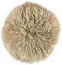 KUHFELL online & NOMAD Stuhlkissen Echtes Lammfell 40cm Rund Taupe Bild 5