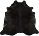 KUHFELL online & NOMAD Fellteppich Schwarz 230x200 cm Rinderfell Bild 1