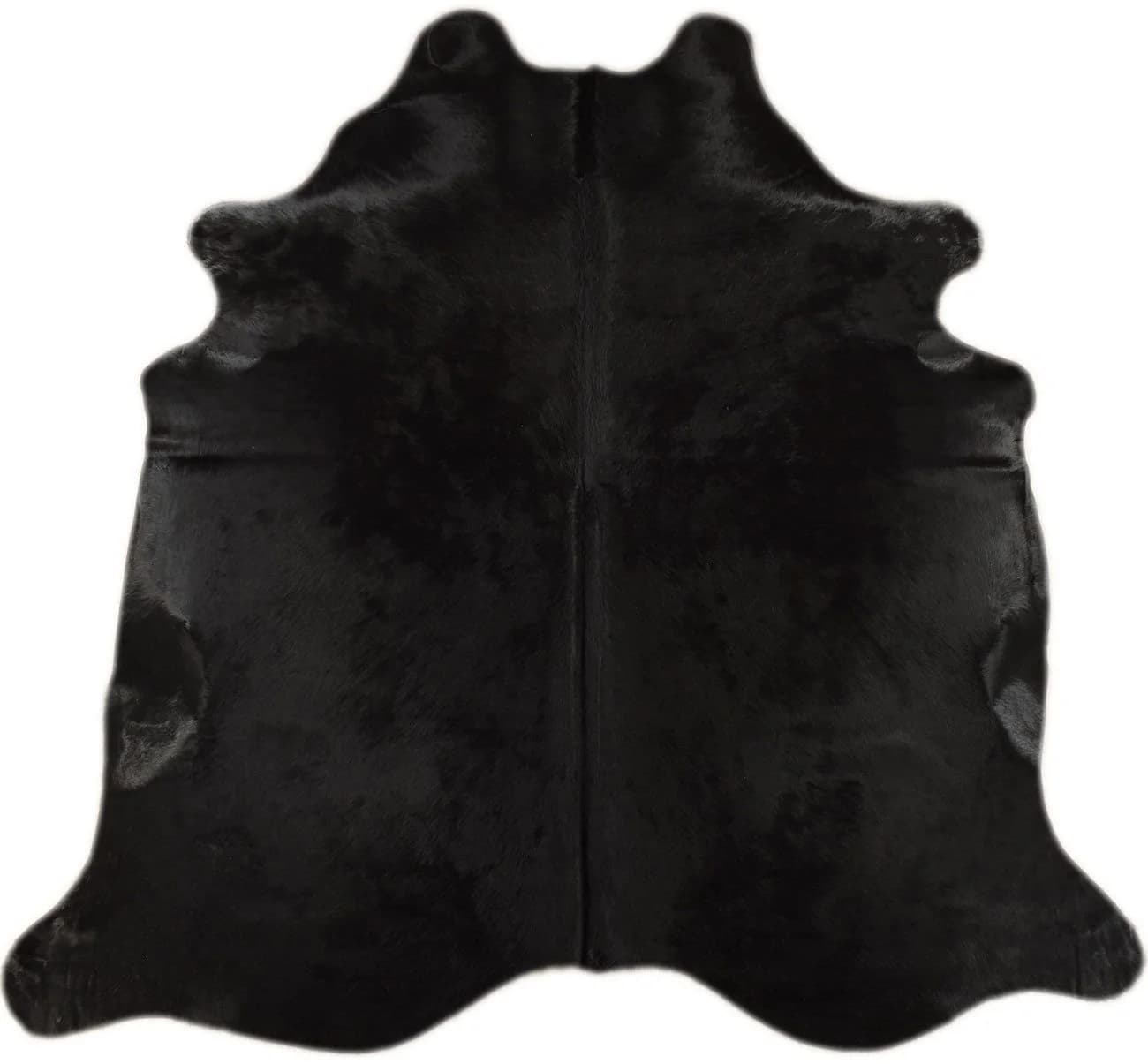 KUHFELL online & NOMAD Fellteppich Schwarz 230x200 cm Rinderfell