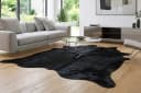 KUHFELL online & NOMAD Fellteppich Schwarz 230x200 cm Rinderfell Bild 2