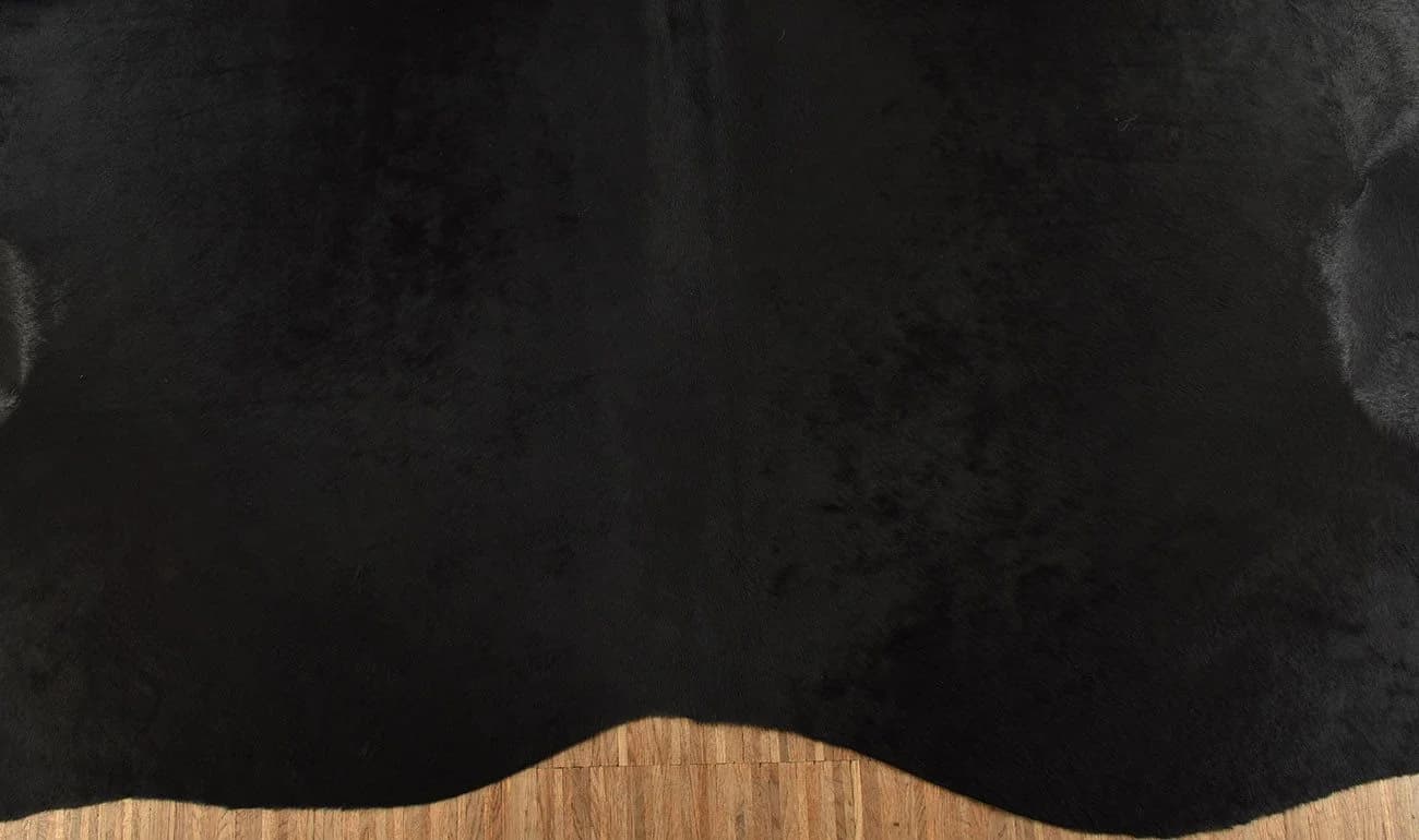 KUHFELL online & NOMAD Fellteppich Schwarz 230x200 cm Rinderfell - Bild 3