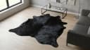 KUHFELL online & NOMAD Fellteppich Schwarz 230x200 cm Rinderfell Bild 5