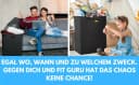 Fit Guru Faltbarer Wäschekorb aus Filz Schwarz 120 Liter Bild 5