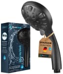 Blumbach Handbrause Aqua Joy - Wassersparender Hochdruck Duschkopf Schwarz Bild 2