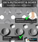 Blumbach Wanneneinlage Badewannenmatte rutschfest grau Bild 1