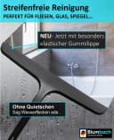 Blumbach Duschabzieher Schwarz Silikon mit Edelstahlkern 28 cm Bild 1