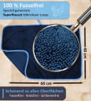 Blumbach Duschabzieher Schwarz Silikon mit Edelstahlkern 28 cm Bild 3