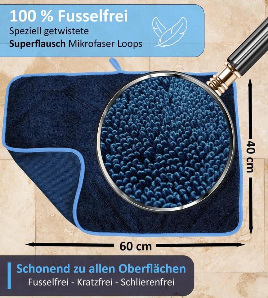 Blumbach Duschabzieher Schwarz Silikon mit Edelstahlkern 28 cm - Bild 3