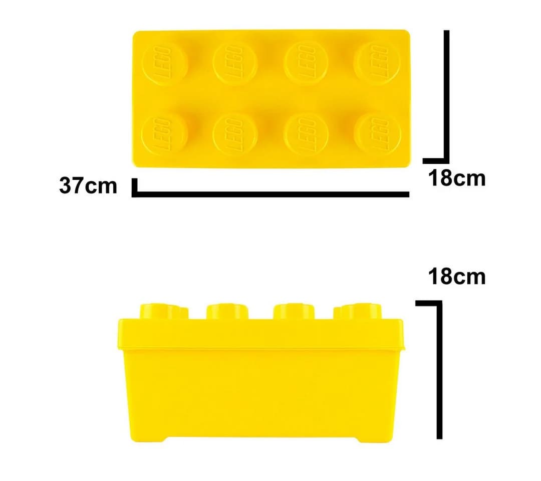 LEGO® Aufbewahrungsbox Mittel Stapelbar Gelb - Bild 3