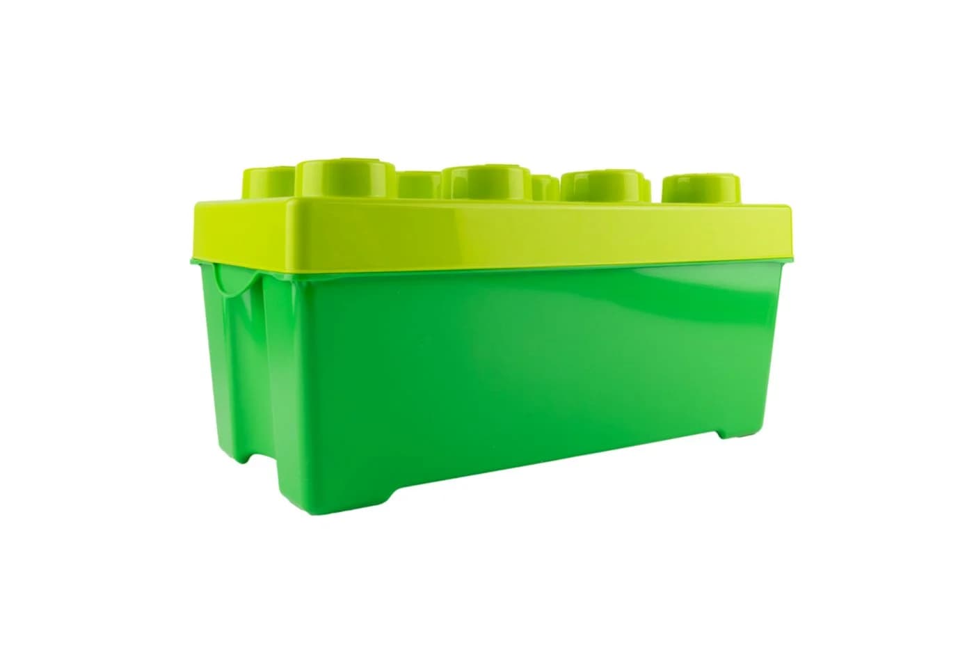 LEGO® Aufbewahrungsbox Grün Mittelgroß mit Deckel Stapelbar - Bild 2