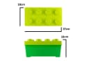 LEGO® Aufbewahrungsbox Grün Mittelgroß mit Deckel Stapelbar Bild 3