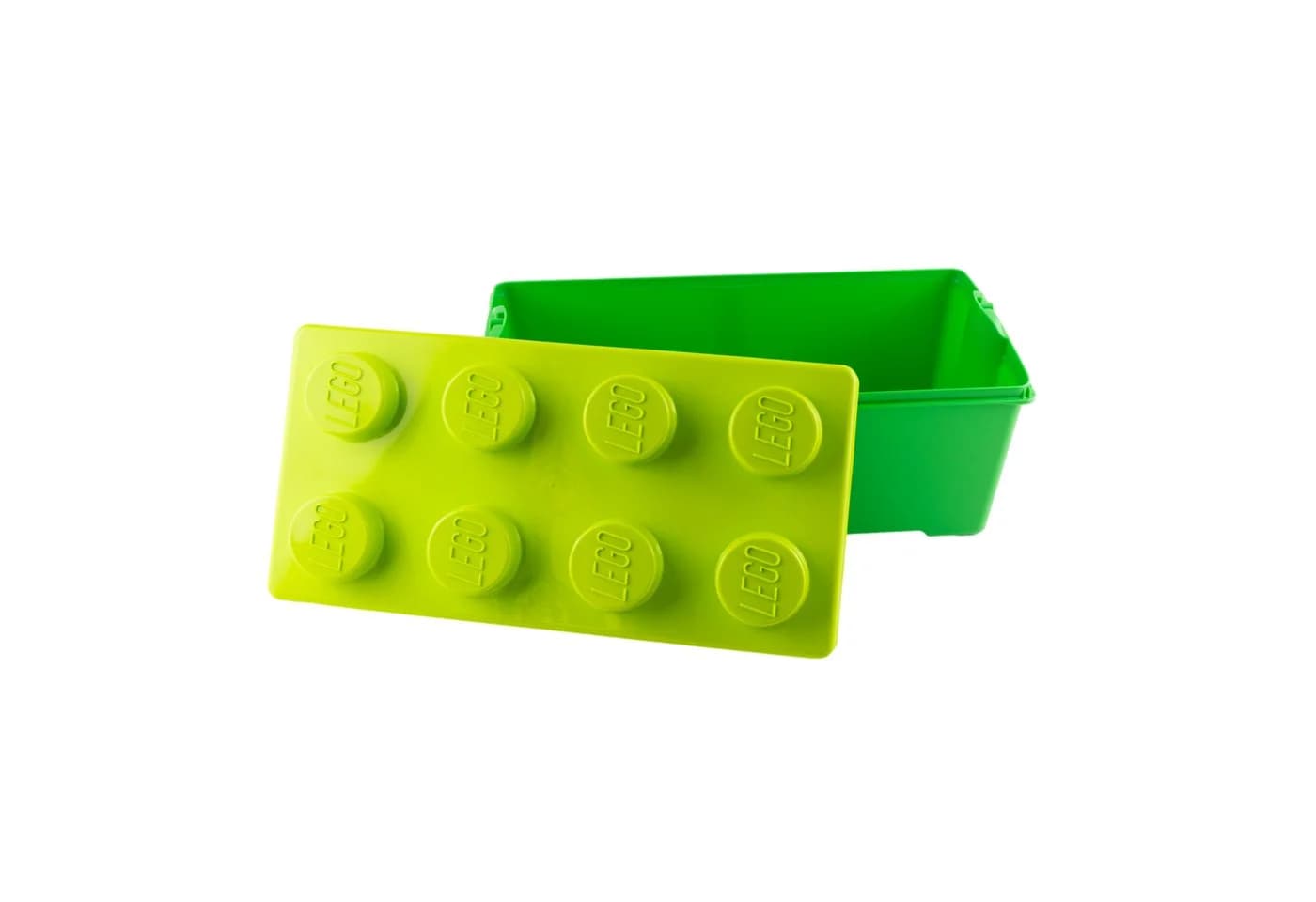 LEGO® Aufbewahrungsbox Grün Mittelgroß mit Deckel Stapelbar - Bild 5