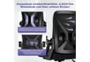 Hiazurm Bürostuhl Schwarz Ergonomisch Mesh Chefsessel mit Wippfunktion Bild 3