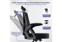 Hiazurm Bürostuhl Schwarz Ergonomisch Mesh Chefsessel mit Wippfunktion Bild 4