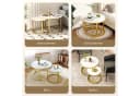 Hiazurm Couchtisch 2er Set Marmoroptik Schwarz Bild 4