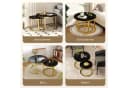 Hiazurm Couchtisch 2er Set Marmoroptik Schwarz Bild 4