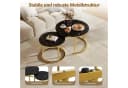 Hiazurm Couchtisch 2er Set Marmoroptik Schwarz Bild 5