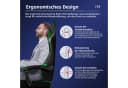 Hiazurm Gaming-Stuhl Ergonomisch Grün Fußstütze 150kg Bild 1