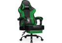 Hiazurm Gaming-Stuhl Ergonomisch Grün Fußstütze 150kg Bild 2