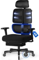 Hiazurm Ergonomischer Bürostuhl Schwarz mit 6D-Armlehnen Bild 2