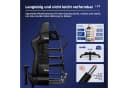 Hiazurm Gaming-Stuhl Schwarz Ergonomisch Wippfunktion bis 170° Bild 5