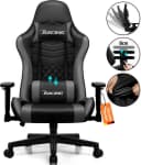 Hiazurm Gaming-Stuhl Ergonomisch Grau mit Wippfunktion Bild 2