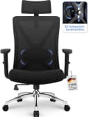 Hiazurm Ergonomischer Bürostuhl Schwarz Netzbezug Verstellbar Bild 2
