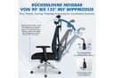 Hiazurm Ergonomischer Bürostuhl Schwarz Netzbezug Verstellbar Bild 4