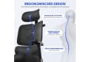 Hiazurm Bürostuhl Schwarz Ergonomisch mit 6D-Armlehnen & Adaptiver Rückenlehne Bild 3