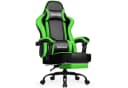 Hiazurm Gaming-Stuhl Ergonomisch mit Fußstütze & Lordosenstütze Grün Bild 2