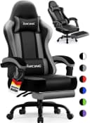 Hiazurm Gaming-Stuhl Ergonomischer Gamer Stuhl mit Fußstütze, Kopfstütze und Lordosenstütze Bild 2
